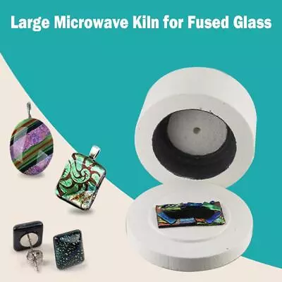 Buy Large Microwave Kiln For Fused Glass Arts Crafts Sewing 7W3Q Manual Jewelry • 18.96£