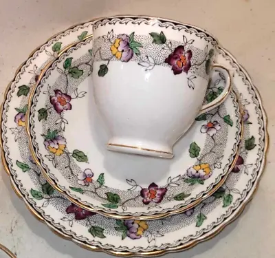 Buy Lovely Tuscan China Tea Trio Hand Painted C 1930's Floral England • 12£