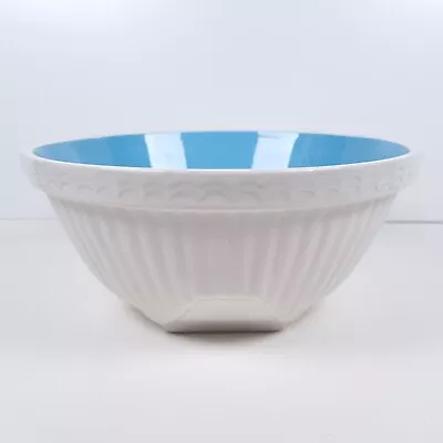 Buy T.G. Green EASIMIX Mixing Bowl Large Vintage White Blue Interior 27x11cm • 29.99£