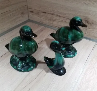 Buy Blue Mountain Pottery Canada Trio Of Blue, Green, Black Ducks • 38.50£