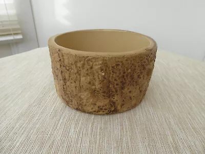 Buy VINTAGE HILLSTONIA BARK TREE EFFECT PLANTER BOWL. Ceramic Pottery Stoneware • 10£