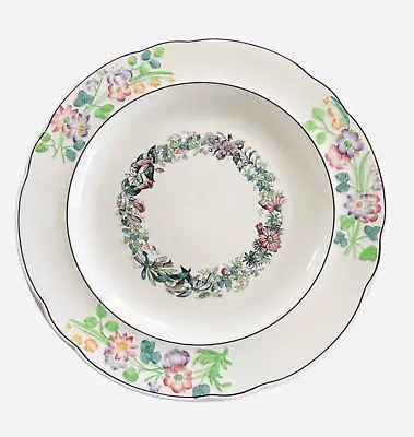 Buy Vintage Spode Copeland Set Of 4 Floral Dinner Plates 9.25  Diameter • 94.65£