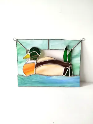 Buy Stained Glass Ornament Vintage Wall Hanging 1970's Collectable Art Gift Interior • 32£