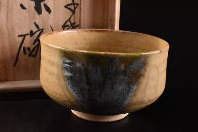 Buy F1098: Japanese Mashiko-ware Green Glaze TEA BOWL Green Tea Tool W/signed Box • 18.94£