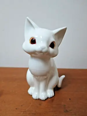 Buy Royal Osborne White Bone China Cat Figurine Model TMR 4389 Ornament Animal • 9.99£