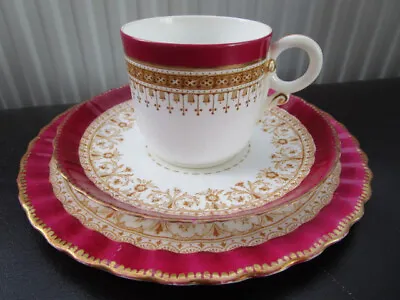 Buy Victorian Antique Tea Trio 1885 Aynsley Saucer & Plate, Royal Worcester Cup Set • 14.99£