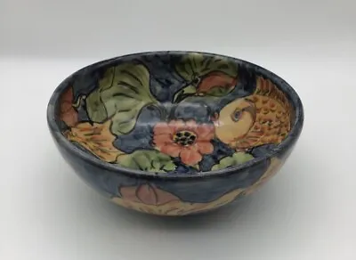 Buy Paul Jackson 1992 Redware Pottery Bowl Fish & Floral Theme 6 Inches • 109.46£