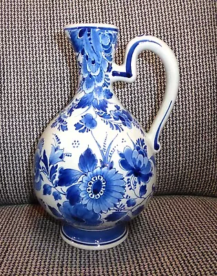 Buy !!!! Royal Delft De Porcelene Fles Beautiful Large Ceramic Pitcher Vase!!!!! • 77.25£