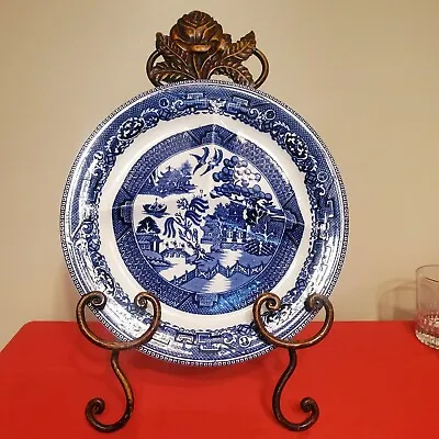 Buy BCM Vintage Made In England Blue Willow Divided Dish • 23.68£