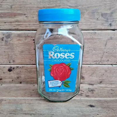 Buy VINTAGE Cadbury's Roses Glass Sweets Jar • 18£