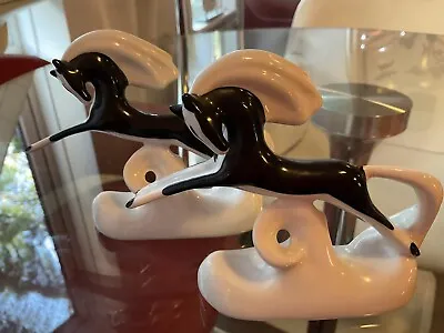 Buy Koreston Porcelain Pair Of Leaping Horse Figurines 1960s USSR Russian • 19.99£