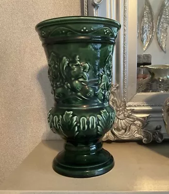 Buy Large Vintage Sylvac Vase. Deep Green. Model 4638 • 18£