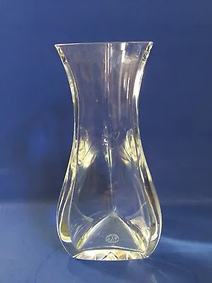 Buy Vintage Signed Baccarat Crystal  Julia  Design Trianglular Shaped Vase 8.25  • 91.25£