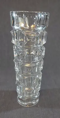 Buy Vintage French D’arques Lead Crystal Geometric Square Cube Vase • 15.37£