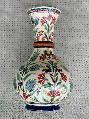 Buy Old Iznik Vase? Early 20th Century Ceramic Pottery Turkish Ceramic Pottery • 205.55£