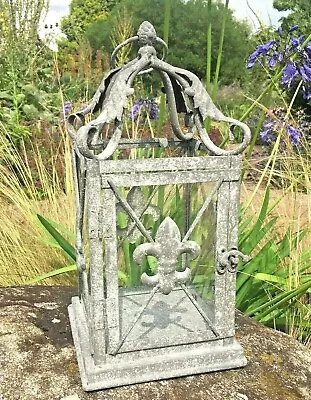 Buy Vintage Look French Style Glass And Metal Lantern Candle Holder  • 28.99£
