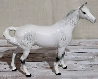Buy Beswick Swish Tail Horse Rare Version One Dapple Grey Gloss Model No. 1182 Vgc • 149.99£