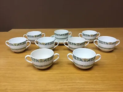Buy Rare Vintage Minton “Ramsey” (8) Cream Soup Bowls And Cup & Saucer - Excellent • 178.55£