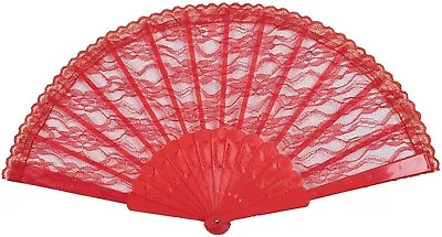Buy Red Flamenco Spanish Style Hand Fan • 5.75£
