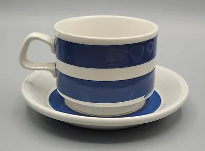 Buy True Vintage Cornish Ware Cup And Saucer Blue & White Stripes Made In England —C • 8.99£