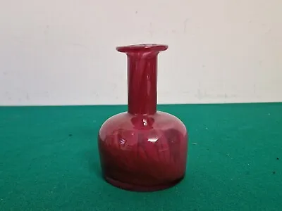 Buy Vintage 12 Cm Pink MTARFA Art Glass Blower Vase Made In Malta • 2.99£