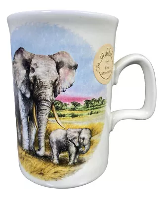 Buy Vintage Ashdale Pottery Fine Stoneware Elephant Decorated Tea Coffee Mug • 3.99£