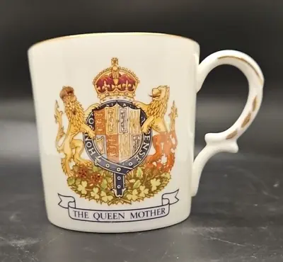 Buy 1980 Aynsley Bone China Queen Mother 80th Birthday Mug Coat Of Arms • 8.99£