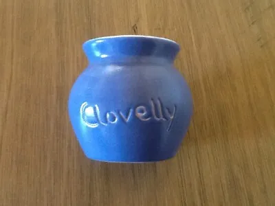 Buy Blue And White Pot, Place Name 'Clovelly', Free UK P&P • 9.99£