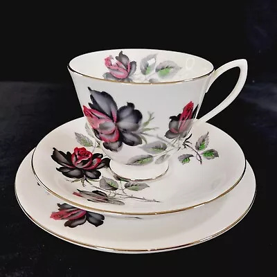Buy Royal Albert Masquerade Trio Set Tea Cup Saucer Side Plate • 12.99£