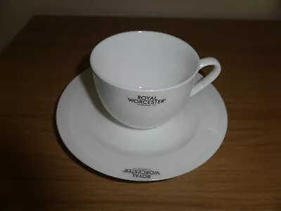 Buy NEW Royal Worcester Classic White Tea Cup And Saucer • 5£