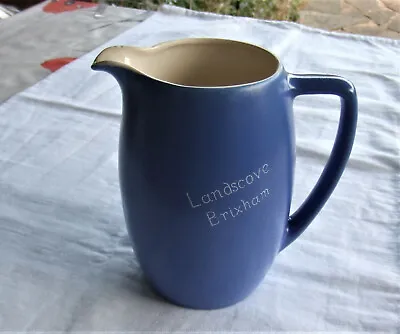 Buy New Devon Pottery Blueware Jug LANDSCOVE BRIXHAM Vintage Collectable 5.5” Tall • 4.99£