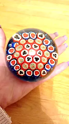 Buy Vintage Paperweight Art Glass Millefiori Dome  • 19.99£