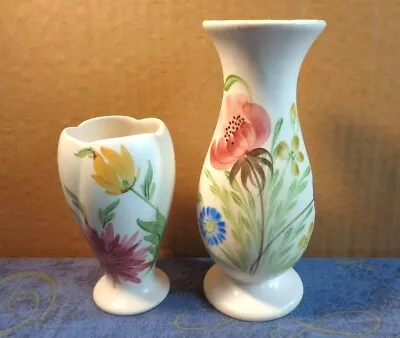 Buy 2  Hand Painted Vases Tulip Vase 974 Bud Vase 873 Radford • 4.99£