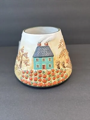 Buy Yankee Candle Large Shade Fall Autumn Pumpkin Farm Houses Harvest Embossed • 23.99£