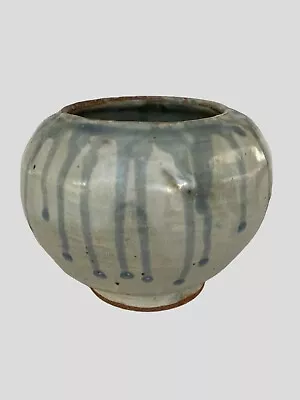 Buy Studio Art Pottery Drip Glaze Vintage Signed 4.5” • 19.26£