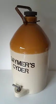 Buy Vintage Gaymers Cyder Cider Stoneware Flagon Bottle Jug Display Large • 49.95£