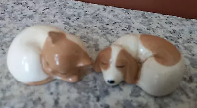 Buy Sleeping Cat & Dog Miniature China Figurines • 2.49£
