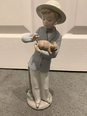 Buy NAO BY LLADRO  Girl/Lady With A Puppy 1980 No Chips No Original Box VGC • 9.99£