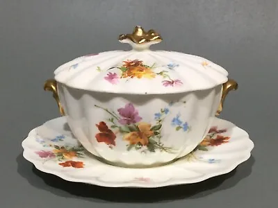 Buy Vintage Royal Doulton Bone China Floral Lidded Bowl & Stand • 14.50£