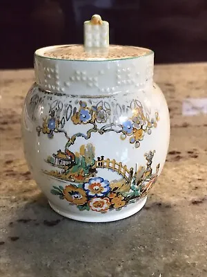 Buy Rare Vintage Beswick Ware Preserve Pot Gold Detail Oriental Style Design 4” Tall • 15£