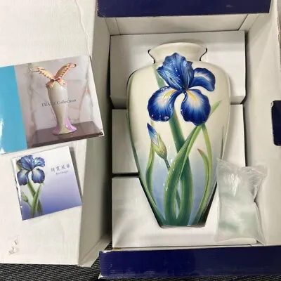 Buy Franz Collection IRIS LARGE Flower Vase Porcelain 15  FZ02298 New In Box • 400.30£