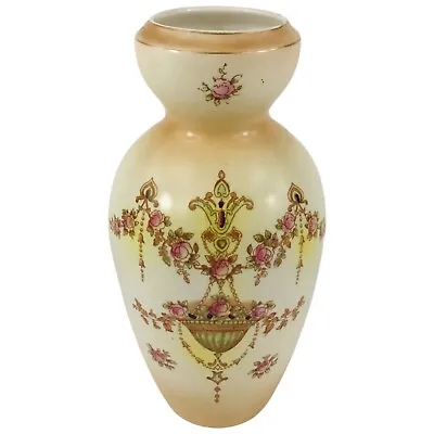 Buy VTG Devon Ware Large Pottery Vase With Flower Design • 29.99£