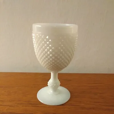 Buy Antique French Portieux Vallerysthal Opaline Milk Glass Goblet 12.5cms Tall  • 25£