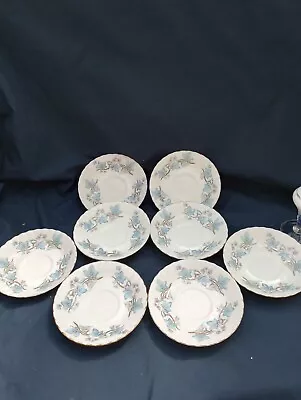Buy Royal Kent Vintage Bone China Saucers X 8  Trentside  In Excellent Condition  • 14.99£