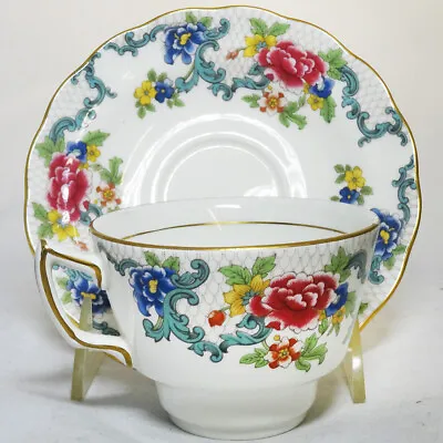 Buy FLORADORA GOLD By Booths Royal Doulton Tea Cup & Saucer NEW NEVER USED England • 37.92£