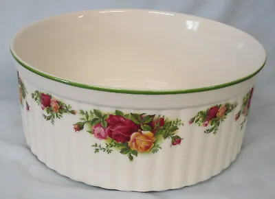 Buy Royal Albert Old Country Roses Bakeware Round Fluted Souffle 8 5/8  • 34.05£