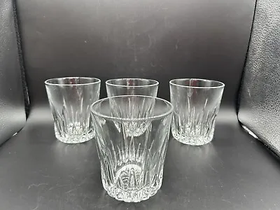 Buy Set Of Four French Cut Glass Small Water/Whisky Glasses/Tumblers • 9.99£