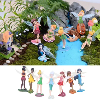 Buy 2 Styles Tinkerbell Fairy Princess Action Miniature Figure Cake Topper Doll Toy • 9.06£
