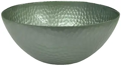 Buy Large Deep Glass Salad Bowl Fruit Bowl Decorative Serving Bowl Green 28cm • 15.99£