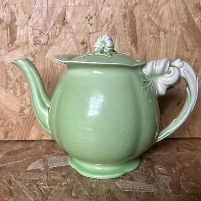 Buy Vintage Royal Winton Grimwades China Green Tiger Lily Teapot 17cm • 5.99£